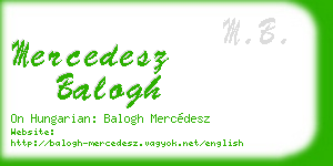 mercedesz balogh business card