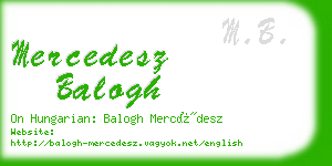 mercedesz balogh business card